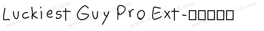 Luckiest Guy Pro Ext字体转换